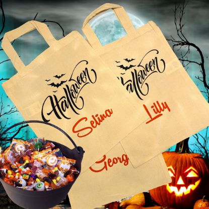 Show details for Personalisierbares Halloween-Sackerl – dein Name, dein Stil, dein SĂĽĂźigkeiten-Sammler! 🦇🎃 Picture of Personalisierbares Halloween-Sackerl – dein Name, dein Stil, dein SĂĽĂźigkeiten-Sammler! 🦇🎃